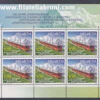 Centenario della ferrovia della Jungfrau minifoglio