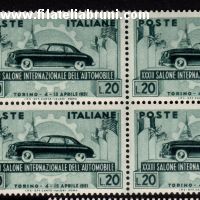 Salone automobile Torino 1951 in quartina