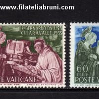 1953 Vaticano Vatikanstaat San bernardo d Chiaravalle