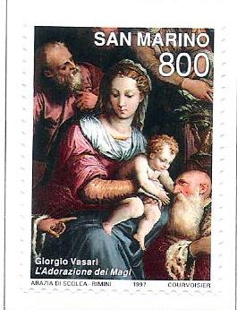 Natale particolare di un dipinto di Giorgio Vasari  