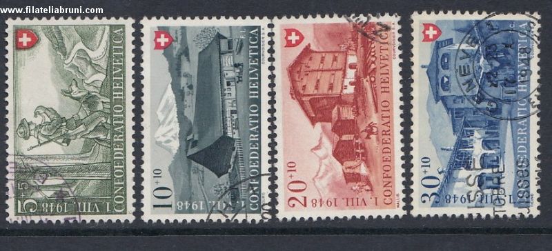 1949 Svizzera Suisse Helvetia pro patria 1949 usato used