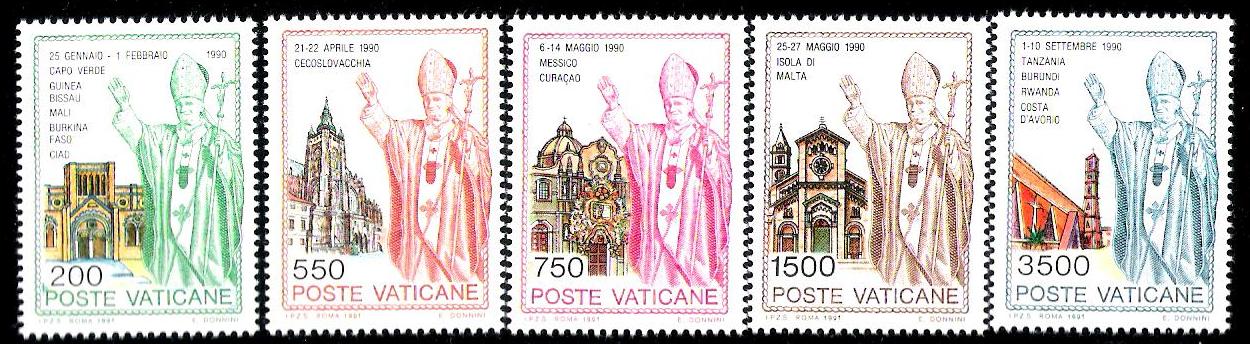 I viaggi di Giovanni Paolo II nel 1990