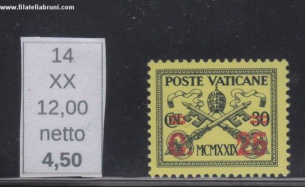 1931 Vaticano Vatikanstaat Giallino