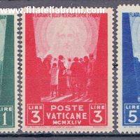 1945 Vaticano Vatikanstaat Opere di carità di Pio XII 3 emissione