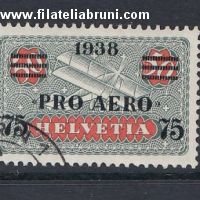 1938 Svizzera Schwweiz Helvetia Pro Aereo usati used 