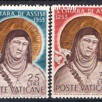 1953 Vaticano Vatikanstaat Santa Chiara