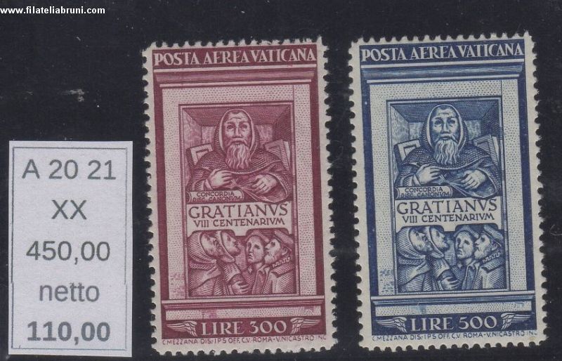 1951 Vaticano Vatikanstaat Graziano