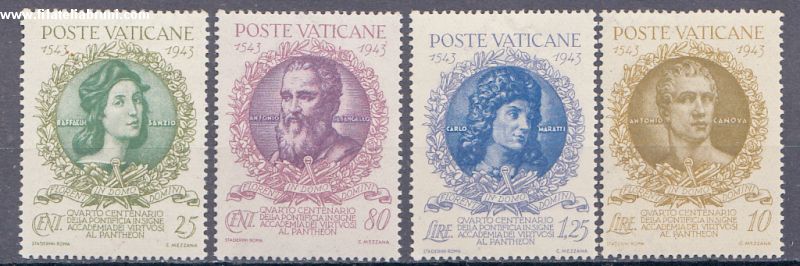 1944 Vaticano Vatikanstaat accademia dei Virtuosi