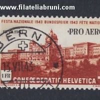 1943 Svizzera Schweiz Helvetia posta aerea pro aereo usati used