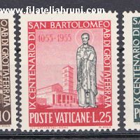 1955 Vaticano Vatikanstaat San Bartolomeo Abate