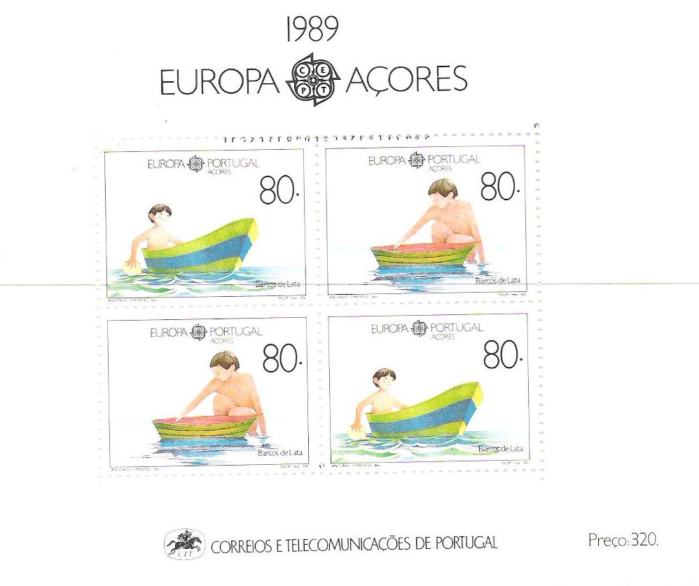 Europa 1989 foglietto