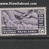 cinquantenario Eritreo posta aerea lire 50