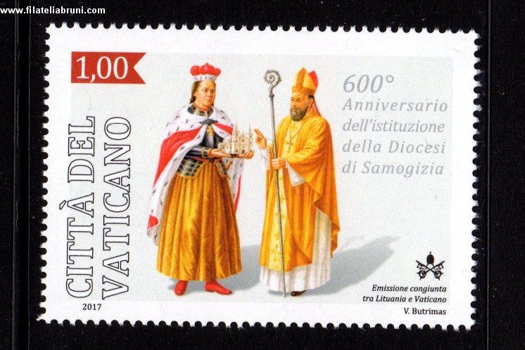 600 anniversario dell'istituzione della Diocesi di Samagizia ,  francobollo singolo