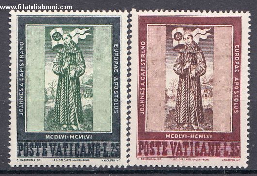 1956 Vaticano Vatikanstaat San Giovanni da Capestrano