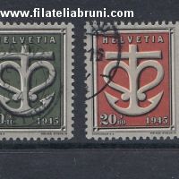 1945 Svizzera Schweiz Helvetia a profitto delle opere assistenziali della guerra usati used