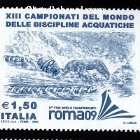 Roma 2009 campionati mondiali delle discipline acquatiche nuovi gomma integra mnh