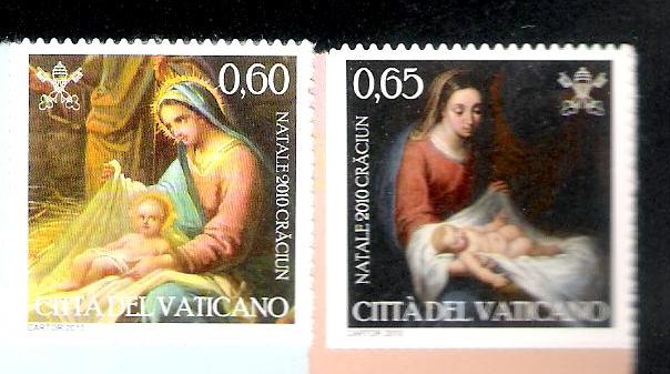 Natale 2010 francobolli autoadesivi