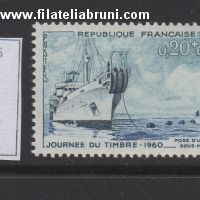giornata del francobollo  1960 nave posacavi