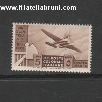 cinquantenario Eritreo posta aerea lire 5