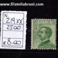Effige Vittorio Emanuele III c 25 verde