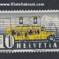 1946 Svizzera Suisse Helvetia corriera postale usato used