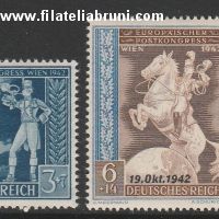 primo congresso postale europeo a Vienna 1942 soprastampati