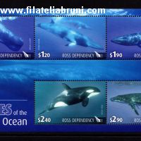 Balene dei mari antartici foglietto