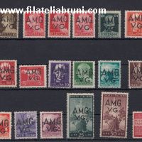 Serie imperiale e democratica soprastampati Amg-Vg