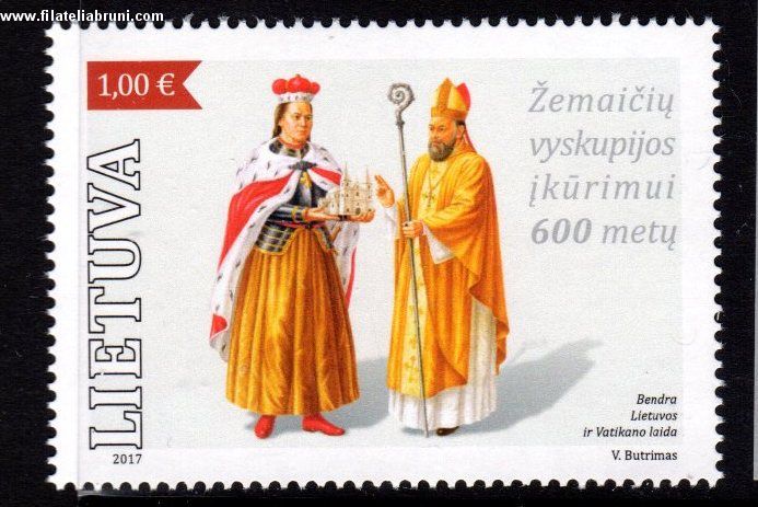 600 anniversario dell'istituzione della Diocesi di Samagizia ,  congiunta Lietuva