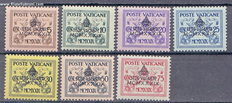 1939 Vaticano Vatikaanstaat sede Vacante