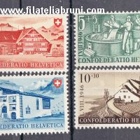 Pro patria 1946 industria caesaria e case svizzere