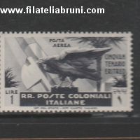 cinquantenario Eritreo posta aerea lire 1