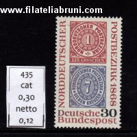 centenario dei francobolli della Germania del Nord