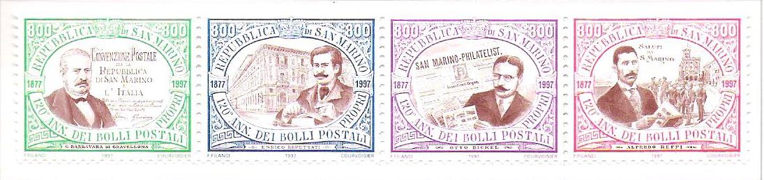 120° anniversario del 1° francobollo di San Marino